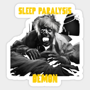 Sleep paralysis demon, Boris Johnson Sticker